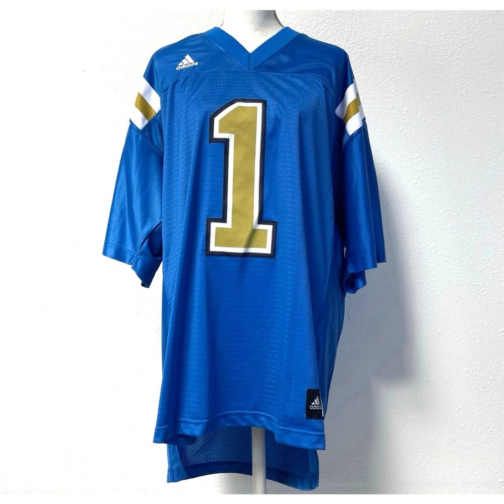 Vintage Men's Adidas NCAA UCLA Bruins Football Jersey Blue/Yellow Size Large